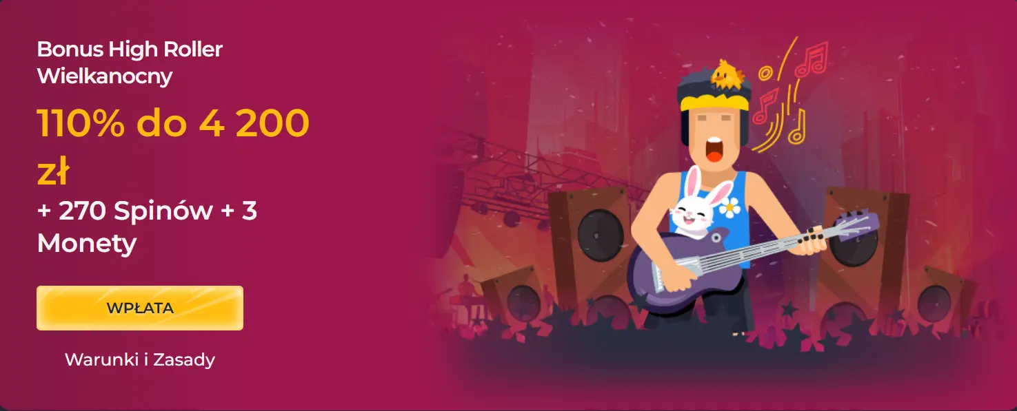 Bonus powitalny kasyno Rolling Slots Polska