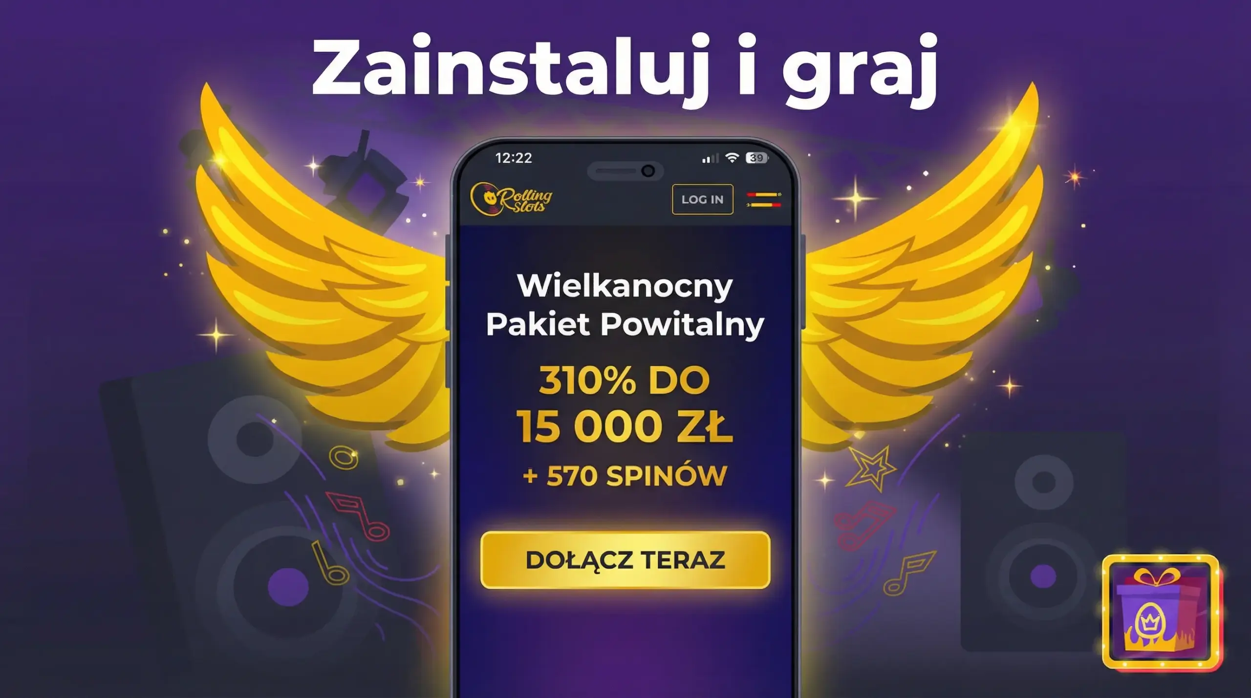 Instalacja aplikacji Rolling Slots